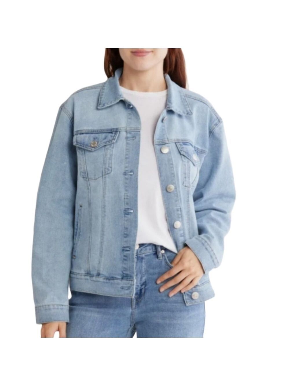 SEVEN7 CLASSIC DENIM TRUCKER JACKET XXL NWT